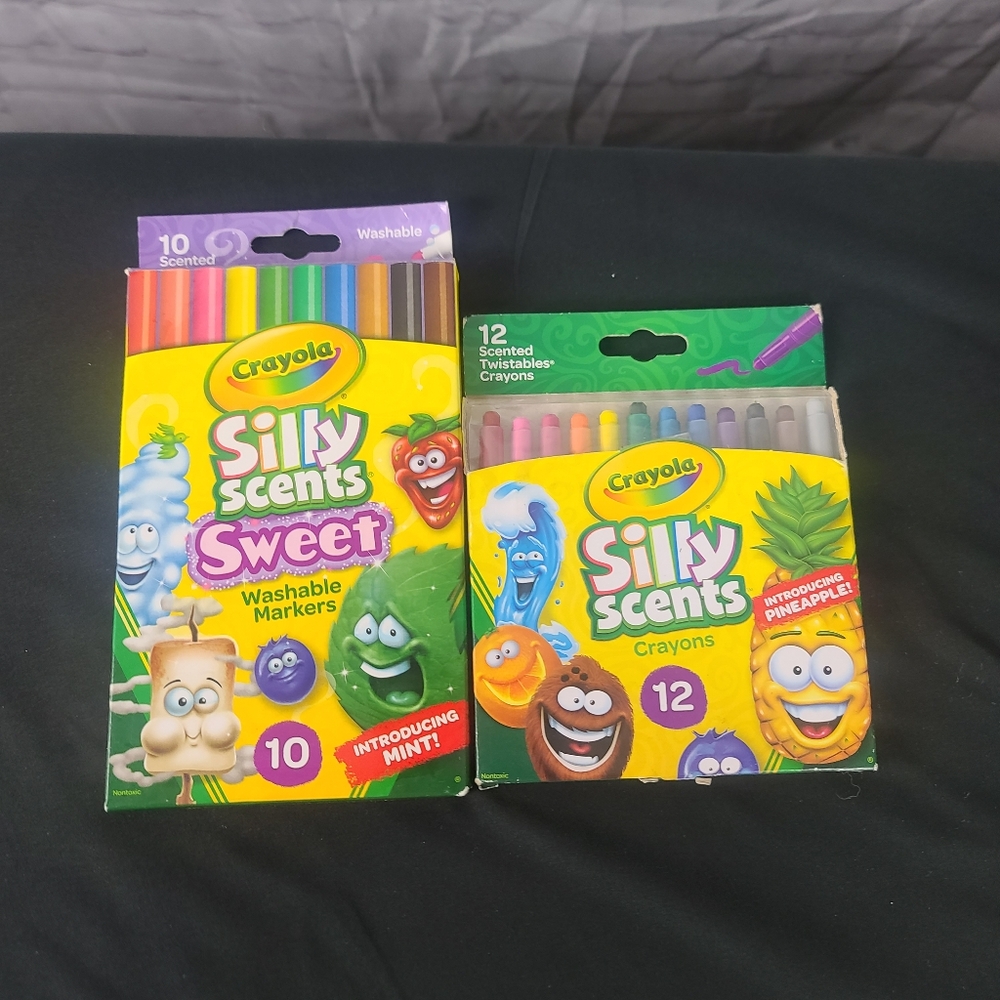 Crayola Silly Scents 12 ct Twistables 10ct Washable Markers